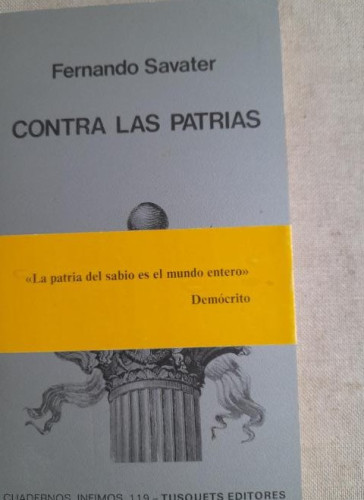 Portada del libro de Contra las patrias (Cuadernos Infimos)
