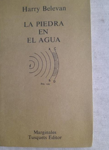 Portada del libro de La piedra en el agua (Marginales)
