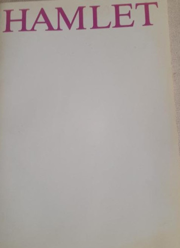 Portada del libro de HAMLET. Teatro itinerant catalá. Con Rnrico Maoix. folleto presentación 1980 42pp