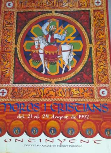 Portada del libro de Moros y cristianos. Revista. del 21 al 24 de agosto de 1992. Onteniente. 146pp