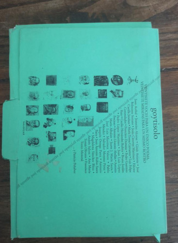 Portada del libro de Goytisolo, veintisiete voces para un único poema, veintisiete miradas para un mismo rostro - VV.AA