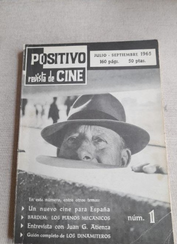 Portada del libro de REVISTA DE CINE POSITIVO Nº 1 JULIO-SEPTIEMBRE 1965 157pp