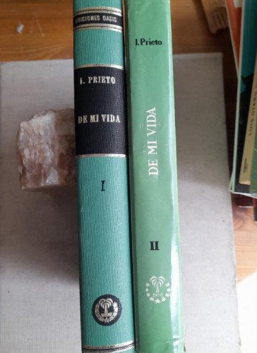 Portada del libro de PRIETO, Indalecio - De mi vida: recuerdos, estampas, siluetas, sombras / Prólogo de Santiago Arisne