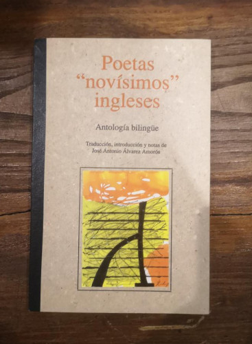Portada del libro de POETAS NOVISIMOS INGLESES, Antología bilingüe.