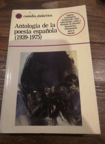 Portada del libro de ANTOLOGIA DE LA POESIA ESPAÑOL (1939-1975)- ED CASTALIA