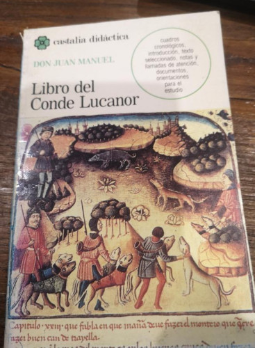 Portada del libro de EL LIBRO DEL CONDE LUCANOR- DON JUAN MANUEL- EDITORIAL CASTALIA