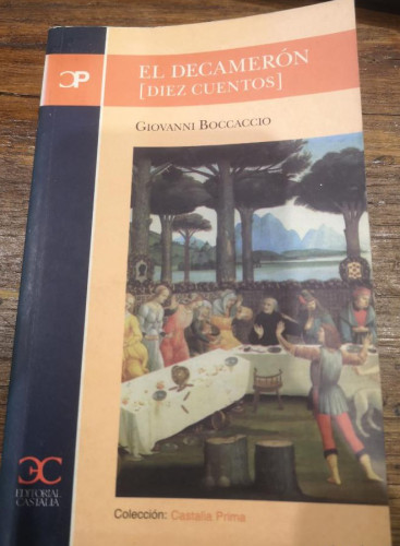 Portada del libro de El Decamerón. Diez cuentos - Varela-Portas, Juan, Boccaccio, Giovanni- Ed Castalia