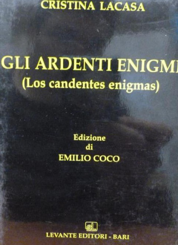 Portada del libro de Gli ardenti enigmi. Testo spagnolo a fronte