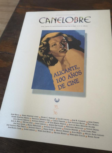 Portada del libro de CANELOBRE, nº 35/36. - Alicante, 100 años de cine