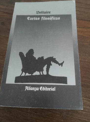 Portada del libro de Cartas filosóficas - Voltaire,Savater, Fernando- Editorial Alianza
