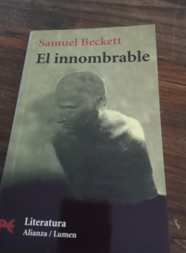 Portada del libro de El innombrable- Beckett, Samuel- Editorial Alianza