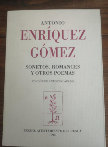 Portada del libro de Sonetos, romances y otros poemas