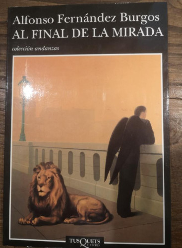 Portada del libro de Al final de la mirada- Fernández Burgos, Alfonso- Editorial Tusquets