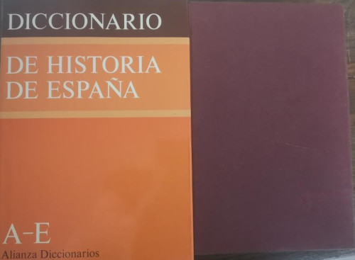 Portada del libro de DICCIONARIO DE ESPAÑA. DOS TOMOS. ALIANZA EDICIONES