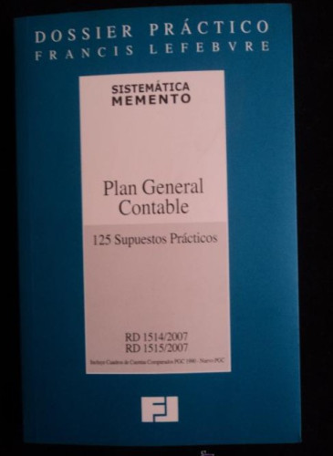 Portada del libro de FRANCIS LEFEBVRE. MEMENTO PRACTICO FISCAL 2012 PLAN GENERAL CONTABLE 2012 380 PAG