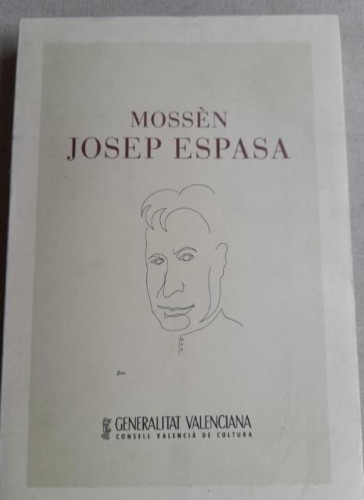 Portada del libro de Mossèn Josep Espasa