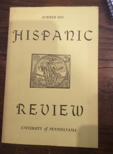 Portada del libro de Hispanic Review Volume 49 . 1981. - Revista Hispanic Review. Varios. PENNSYLVANIA.