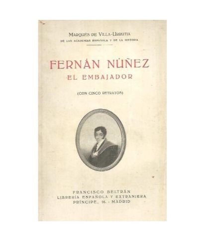 Portada del libro de FERNAN NUÑEZ. EL EMBAJADOR
