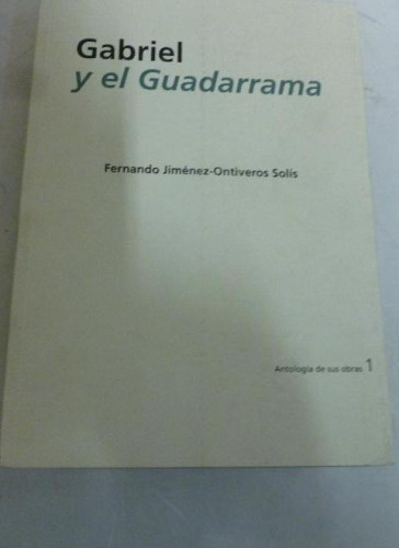 Portada del libro de Gabriel y el Guadarrama (Poesía)