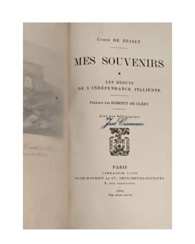 Portada del libro de Mes Souvenirs. Préface par Robinet de Cléry
