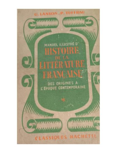 Portada del libro de HISTOIRE DE LA LITTÉRATURE FRANCAISE