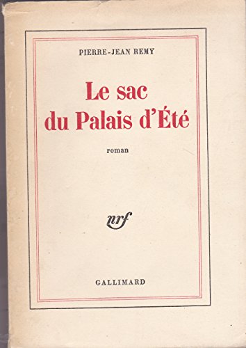 Portada del libro de Le sac du Palais d' etÃ© gallimard