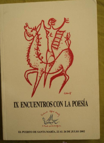 Portada del libro de IX ENCUENTROS CON LA POESIA. PUERTO DE SANTA MARIA. 2002 359 PAG