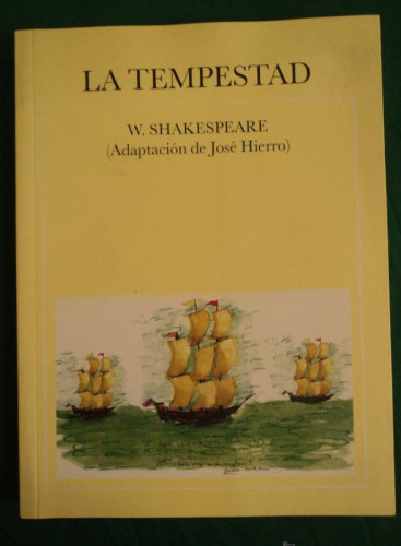 Portada del libro de LA TEMPESTAD.W. SHAKESPEARE. ADAP.. JOSE HIERRO. UNIVER.POPULAR. 2006 150PAG