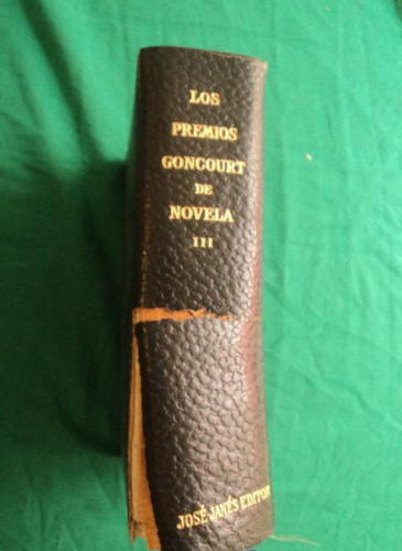 Portada del libro de LOS PREMIOS CONCOURT DE NOVELA. VOL 3. 1959 1913 PAG