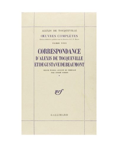 Portada del libro de Correspondance d'Alexis de Tocqueville et de Gusta ve de Beaumont
