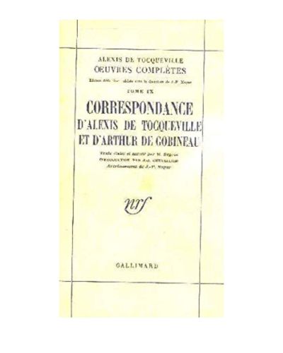 Portada del libro de CORRESPONDANCE D'ALEXIS DE TOCQUEVILLE ET D´ARTHUR DE GOBINEAU