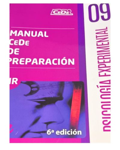 Portada del libro de Psicología experimental. MANUAL DE PREPACIÓN 9