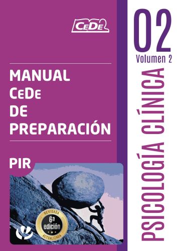 Portada del libro de Psicología clínica MANUAL DE PREPARACIÓN 2
