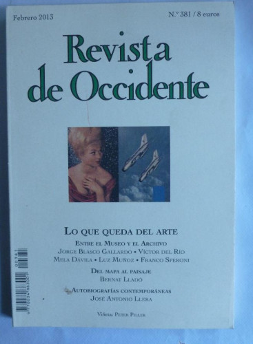 Portada del libro de REVISTA DE OCCIDENTE. Nº 382 LO QUE QUEDA DEL ARTE. 150 PAG