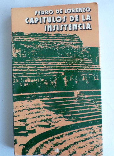 Portada del libro de Capítulos de la insistencia