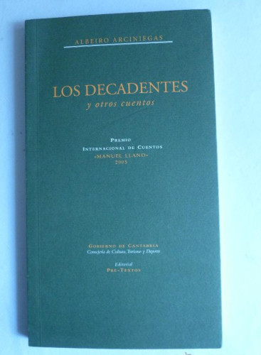 Portada del libro de Los decadentes y otros cuentos (Fuera de colección)