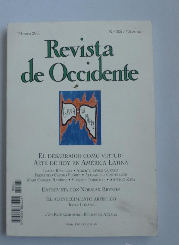 Portada del libro de REVISTA DE OCCIDENTE. Nº 285 EL DEESARRAIGO COMO VIRTUD. ARETE DE HOY EN AMERICA LATINA. FEB 2005 1