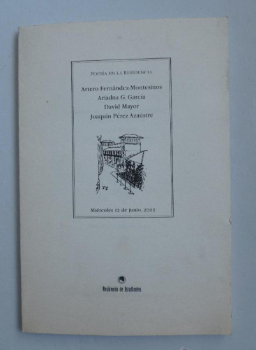 Portada del libro de PEOSIA EN LA REDISENCIA. VARIOS AUTORES. RESIDENCIA ESTUDIANTES 2002 65 PAG