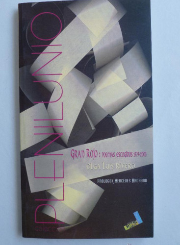Portada del libro de GRAN ROJO. POEMAS ESCOGIDOS 1979-2003. OLGA LUIS RIVERO PLENILUNIO. 2003 117 PAG
