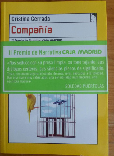 Portada del libro de COMPAÑIA. CRISTINA CERRADA. LENGUA DE TRAPO. 2004 157 PAG