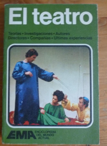 Portada del libro de DICCIONARIO EL TEATRO. EMA. 1977 214 PAG
