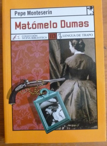 Portada del libro de Matómelo Dumas (NB)