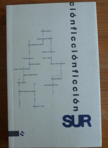 Portada del libro de FUCCION SUR. ANTOLOGIA DE RELATISTAS ANDALUCES. ED,TRASPIES. 2008 215 PAG