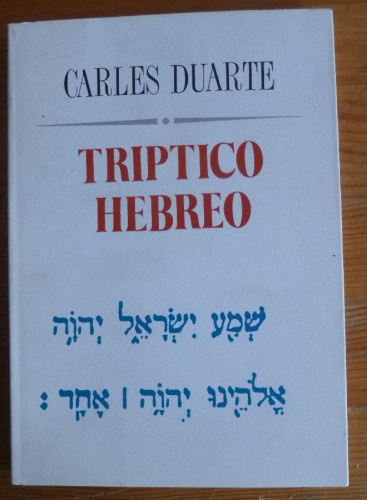 Portada del libro de Triptico hebreo