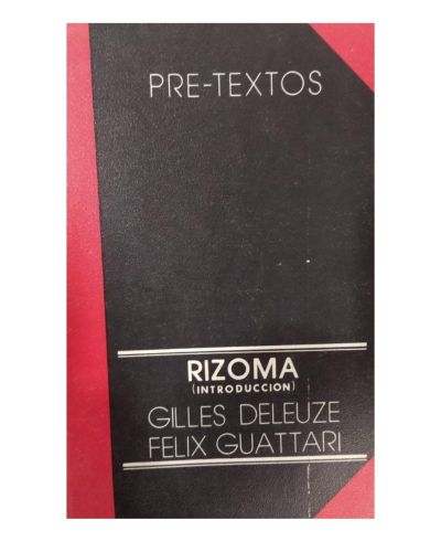 Portada del libro de Rizoma. Gilles Deleuze y Felix Guattari
