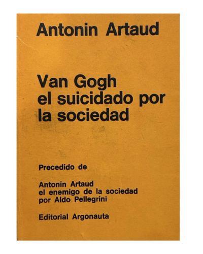 Portada del libro de Van Gogh el suicidado por la sociedad