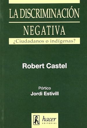 Portada del libro de LA DISCRIMINACION NEGATIVA