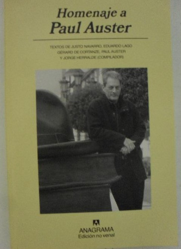 Portada del libro de Homenaje a Paul Auster Publicado por Anagrama. (2007) 91pp