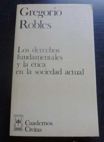 Portada del libro de CRIMEN Y CASTIGO.ENSAYO SOBRE DURKHEIM. GREGORIO ROBLES. ED. CIVITAS 2001 130 PAG