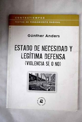 Portada del libro de Estado de necesidad y legítima defensa